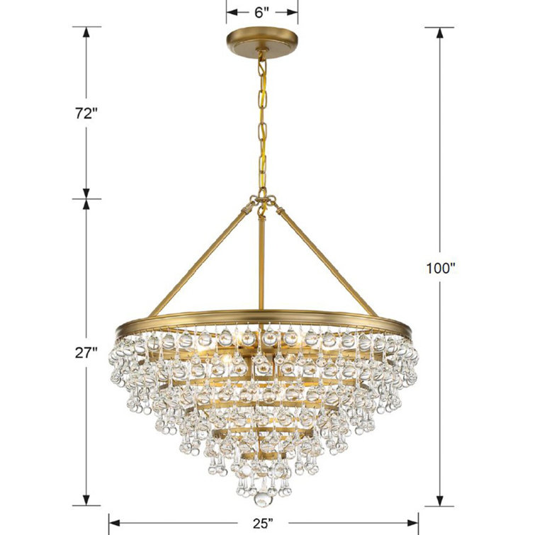 Alto 8 Light Dimmable Tiered Chandelier & Reviews Birch Lane